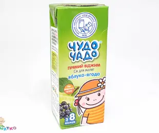 Сік Чудо-чадо яблуко-ягода з м`якоттю 200 мл ОКЗДХ Україна