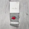 Колготки губки, світло-сірі, рубчик Pier Lone Туреччина
