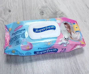Вологі серветки superfresh 72шт Україна