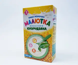 Каша молочна кукурудзяна Малютка 250 г  Хорол Україна