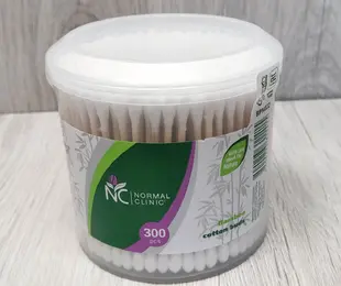 Ватні палички дерев`яні (банка) 300шт. NC Болгарія