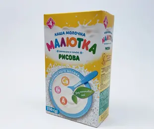 Каша молочна рисова Малютка 250 г Хорол Україна