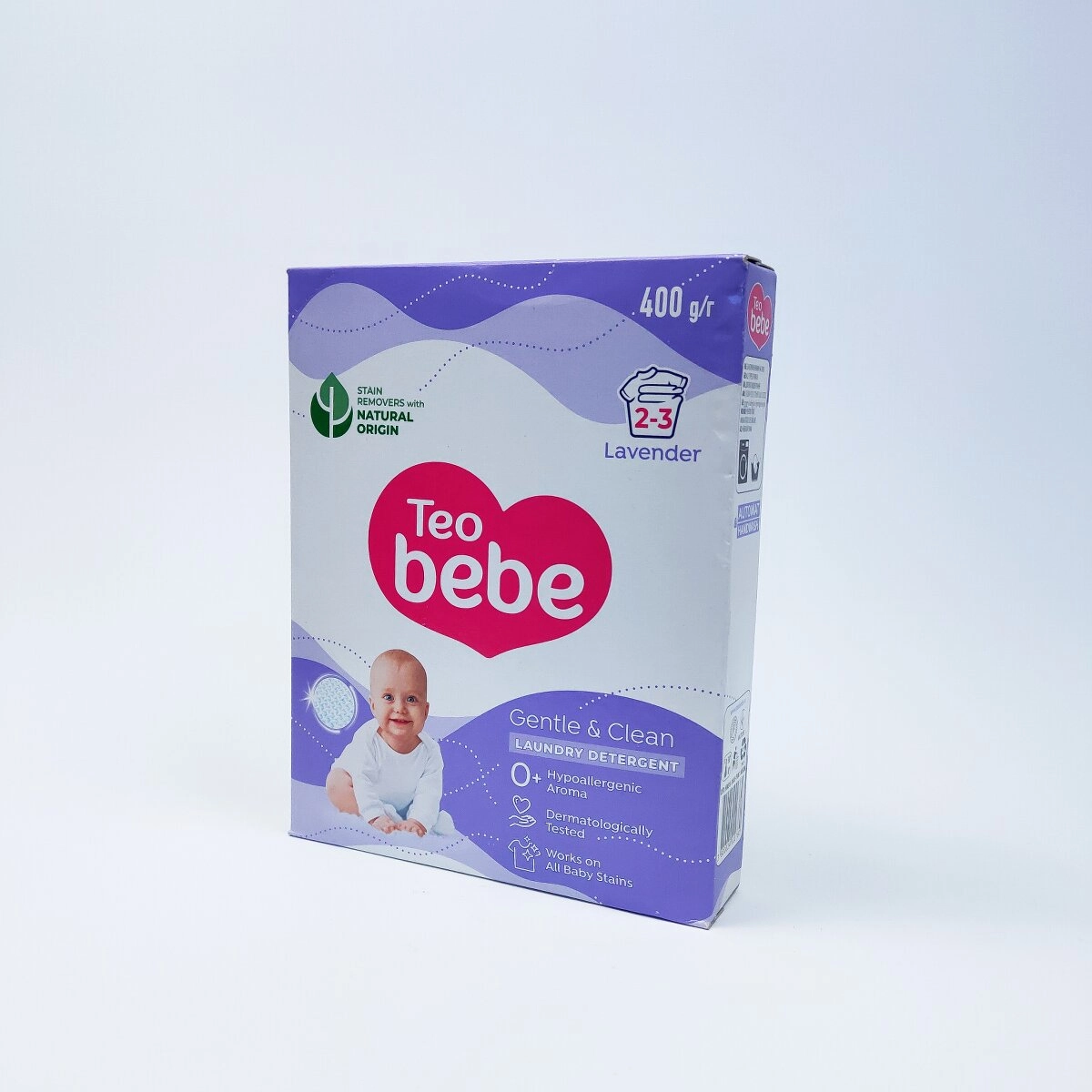 Пральний порошок лаванда Teo bebe Болгарія 400г