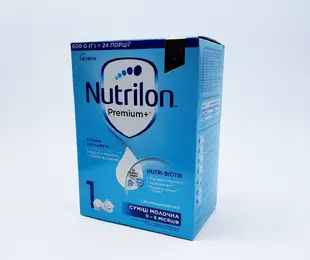 Молочна суміш Nutrilon 1 600гр premium+ Польща від народження