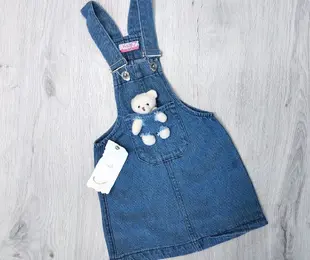 Сарафан з іграшкою, блакитний, джинс ТМ Kalp kids Туреччина р.98