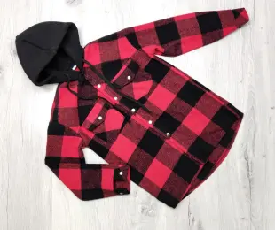 Сорочка з капішоном (в клітинку)   sport wear Україна