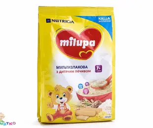 Каша молочна мультизлакова з печивом 210 г Milupa Польща