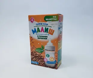 Молочна суміш Малиш з гречаним борошном new 350 г Хорол  Україна