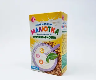 Каша молочна гречано-рисова Малютка 250 г Хорол Україна