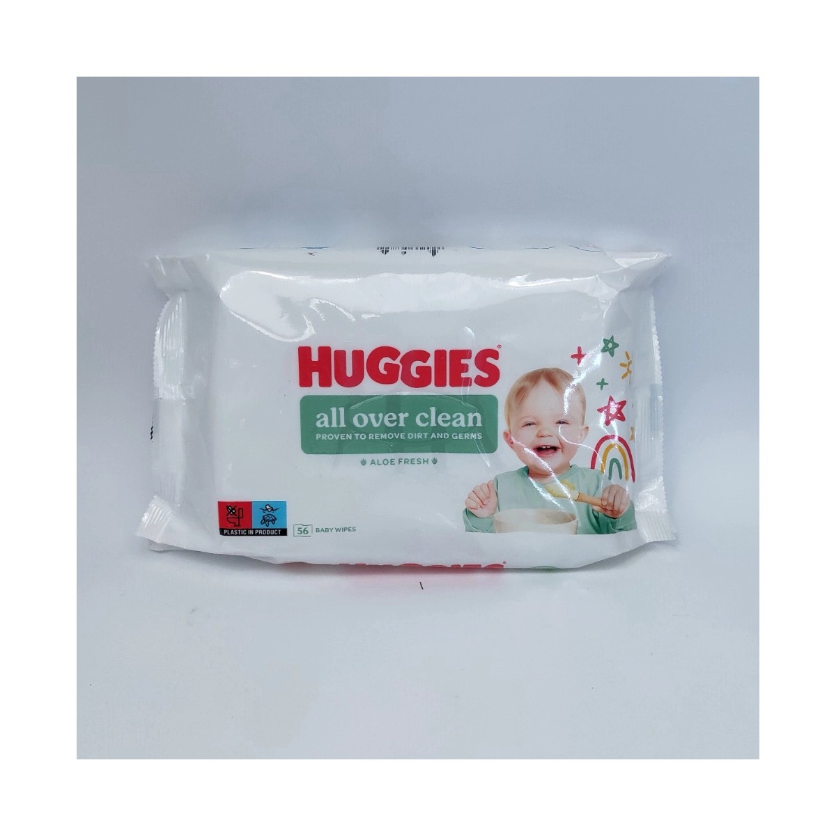Вологі серветки Huggies All Over Clean 56 шт.