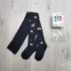 Колготки космос, антрацитові, внутрішня махра Kidstep Україна 