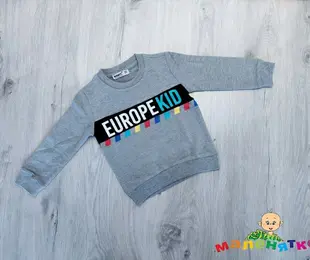 Кофта для хлопчика EUROPEKID, сірий (меланж), двонитка ТМ Wanex Туреччина р.98
