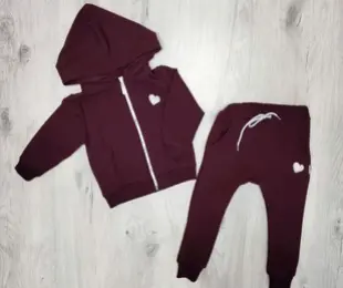 Костюм кофта з штанами, темно-бузковий, двонитка 566 ТМ HART Україна р.86-104
