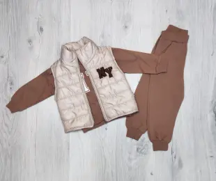 Костюм кофта з штанами та жилеткою NY     PRATIK KIDS 