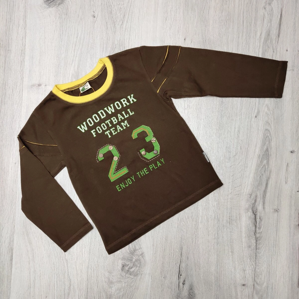Батнік для хлопчика, шоколадний, інтерлок-велюр ТМ No.1 kids р.122