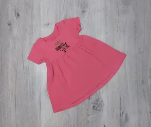 Сукня короткий рукав PRINCESS girl коралова, стрейч кулір Flamingo Україна 