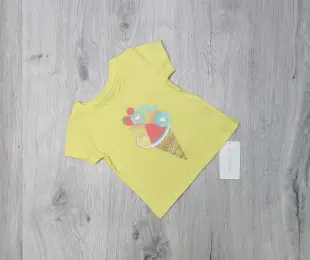 Футболка Фрукти в ріжку лимонна, стрейч-кулір  ТМ Flamingo Україна дів.р.92-116