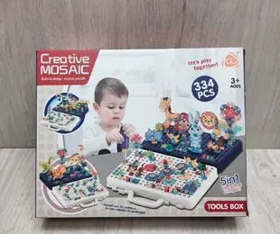Мозаїка - шурупи/болтики 5в1 Спецтехніка  Creative mosaic