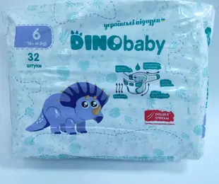 Підгузники DINO baby №6(32шт) Україна