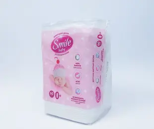 Ватні пластини 60 шт Smile Україна