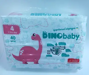 Підгузники DINO baby №4(40шт) Україна