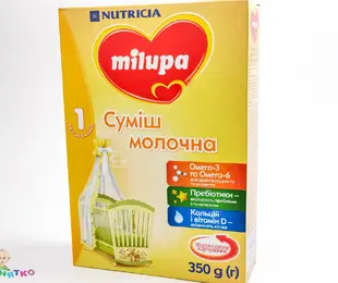 Молочна суміш Milupa 1 350г Польща від 0 до 6 місяців