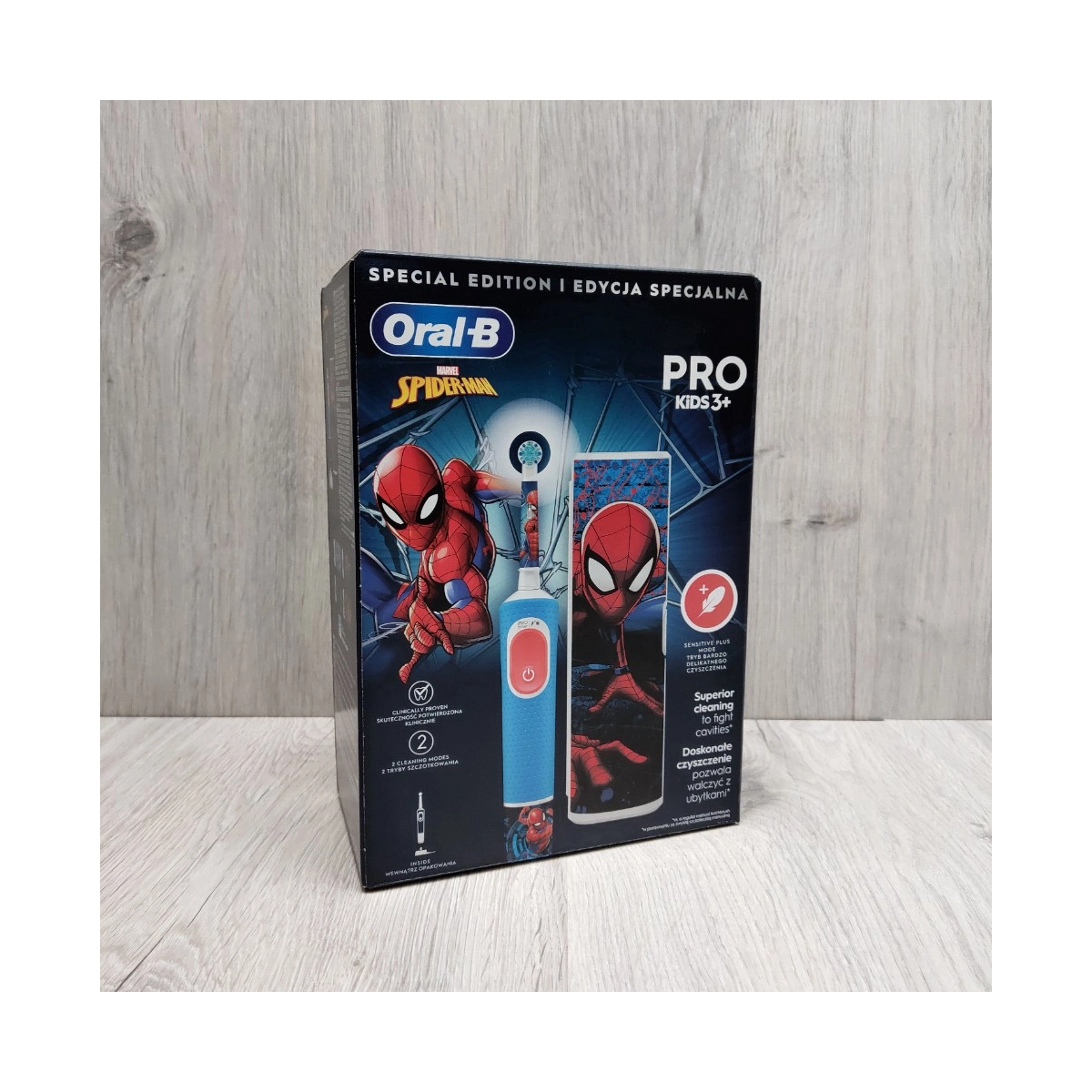 Зубна щітка Oral-B -елекрична, Spider-man Pro kids 3+ P&G Польща