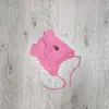 Шапка для дівчинки, із зав'язками, Little Bunny, яскраво-рожева, трикотаж одинарний р.46/48