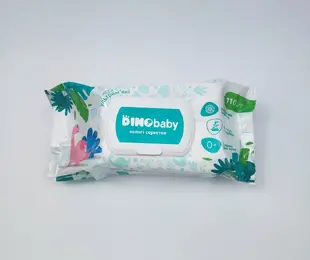 Вологі серветки Dino baby алоє та ромашка 110 шт Україна