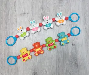 Брязкальце для коляски Ведмежатко,Зайчатко 
