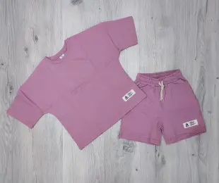 Костюм для дівчинки футболка з шортами oversize, двонитка HART Україна 