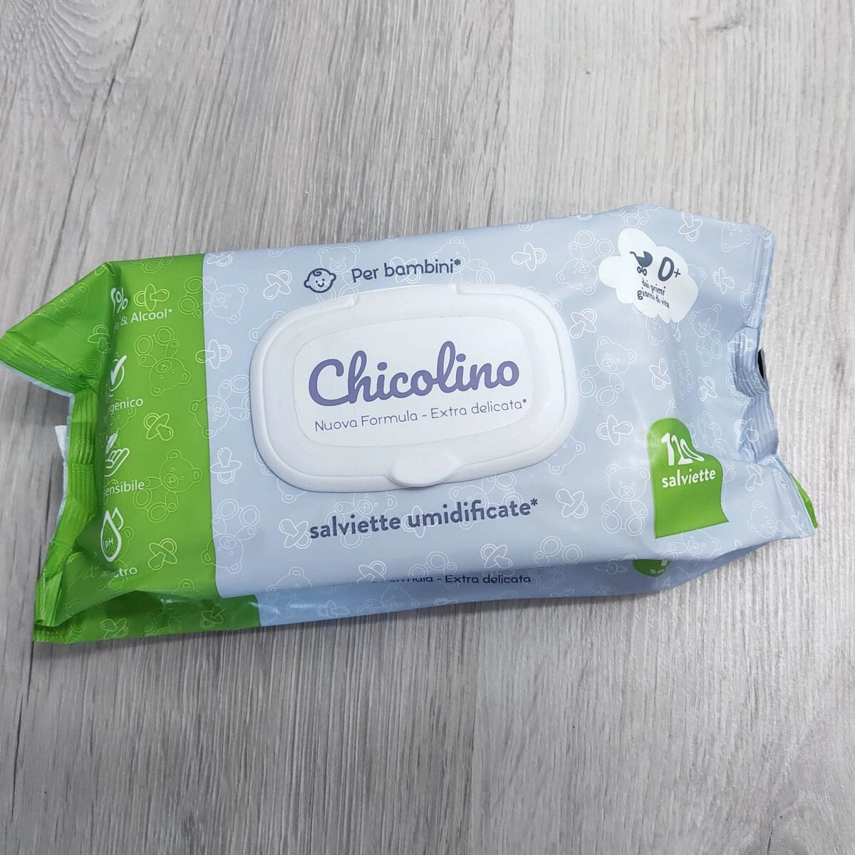 Вологі серветки Chicolino клапан 120шт Україна