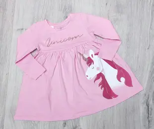 Сукня з довгим рукавом Unicorn, рожевий, стрейч кулір ТМ Flamingo Україна р.98