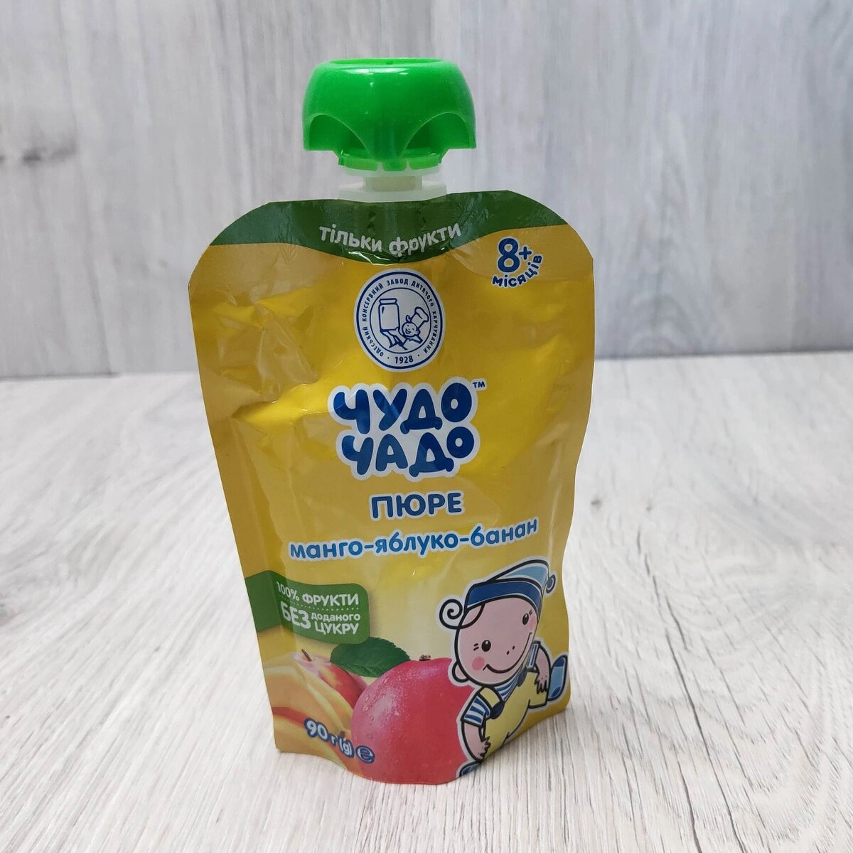 Пюре фруктове Чудо-чадо (пауч) яблуко,манго,банан 90г  ОКЗДХ Україна