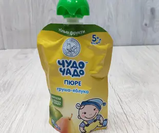 Пюре фруктове Чудо-чадо (пауч), яблуко-груша 90г ОКЗДХ Україна
