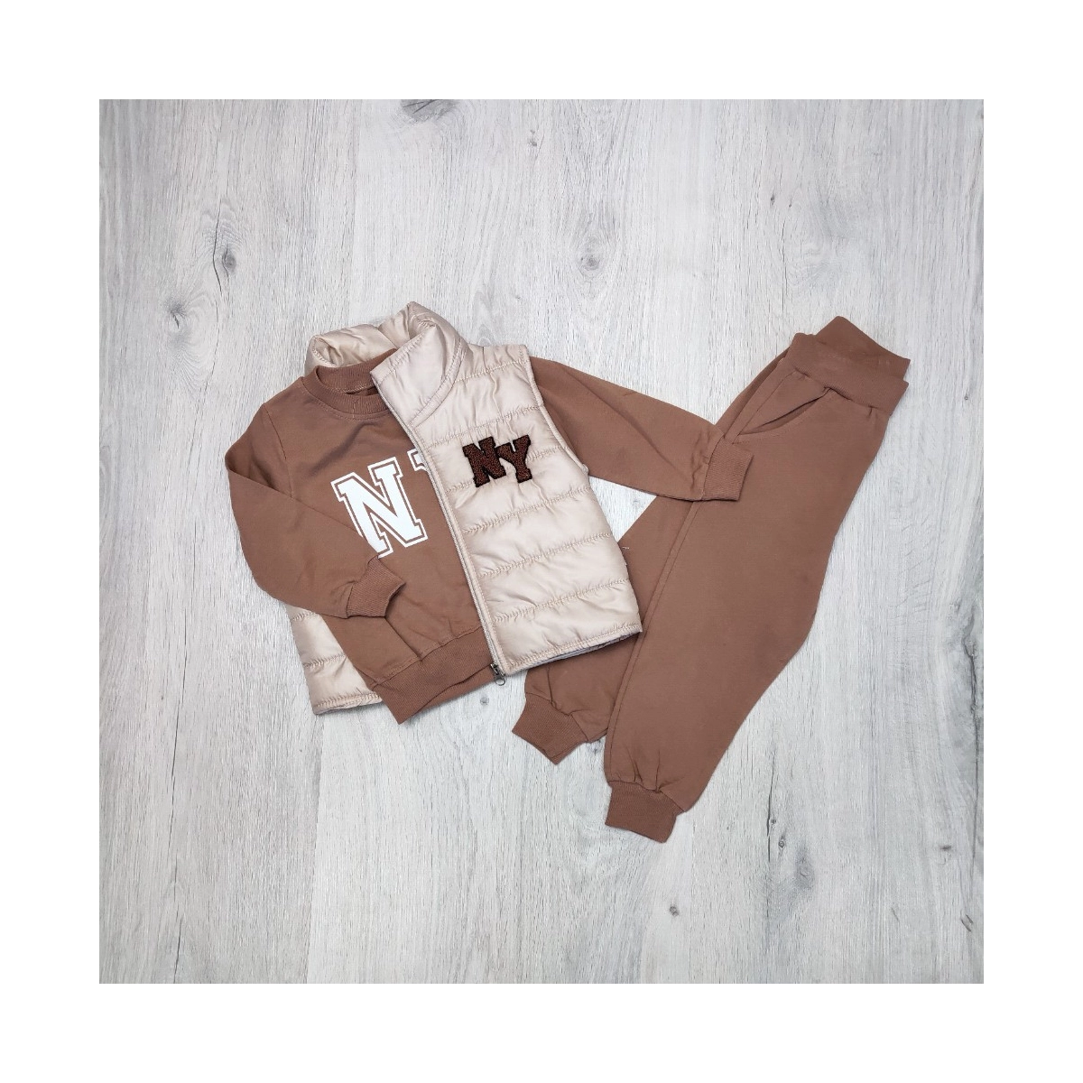 Костюм кофта з штанами та жилеткою NY     PRATIK KIDS 