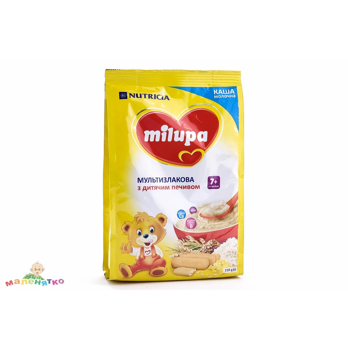 Каша молочна мультизлакова з печивом 210 г Milupa Польща